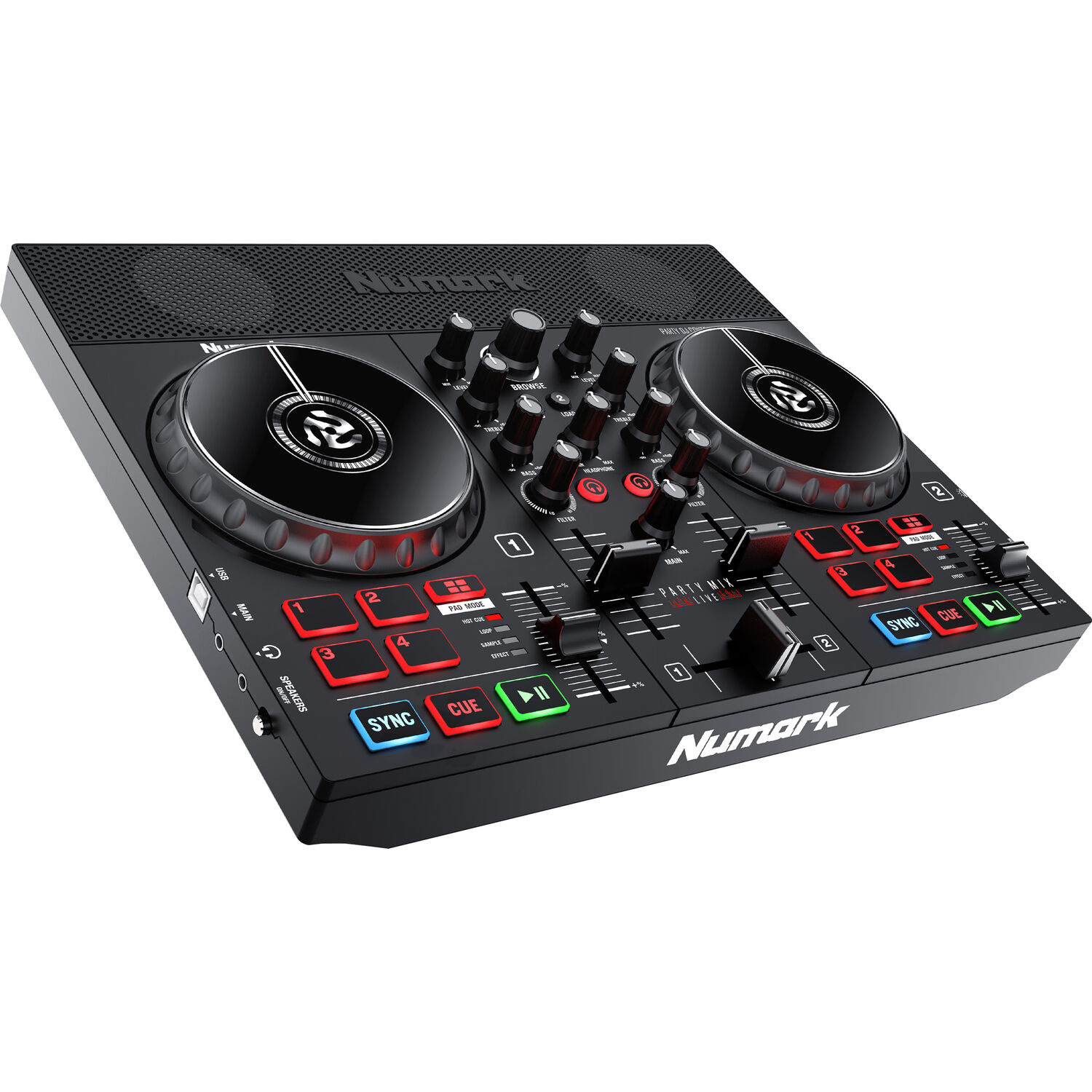 Numark Party Mix Live DJ Controller with Built-In Light Show and Speakers Online price in India