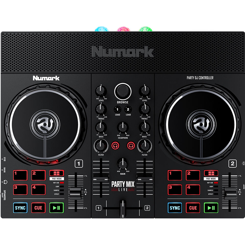 Numark Party Mix Live DJ Controller with Built-In Light Show and Speakers Online price in India