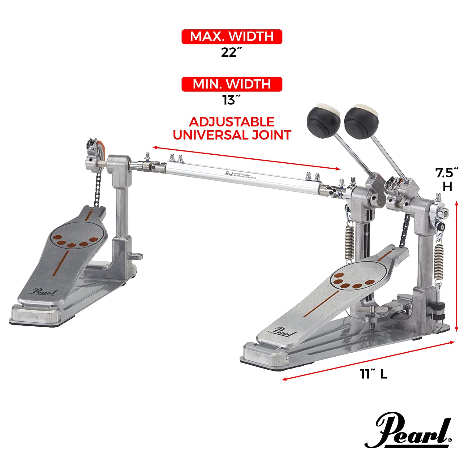 Pearl P-932 Demonator Double Bass Drum Pedal Online price in India