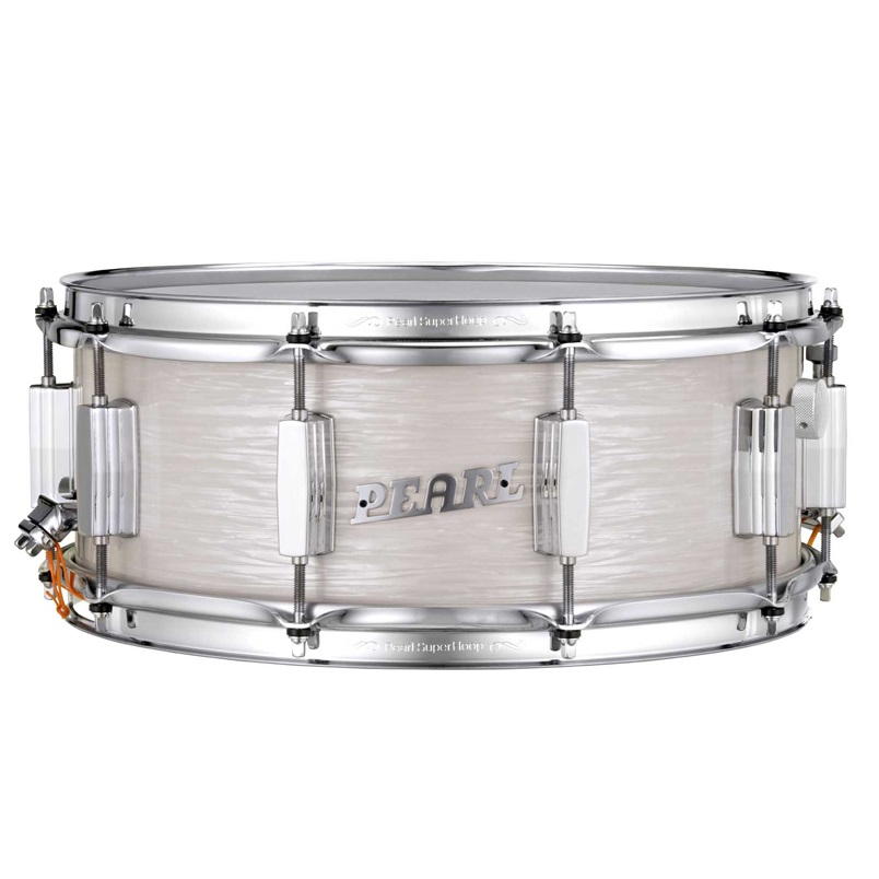 Pearl 14x5.5 President Series Phenolic Snare Drum Pearl White Oyster