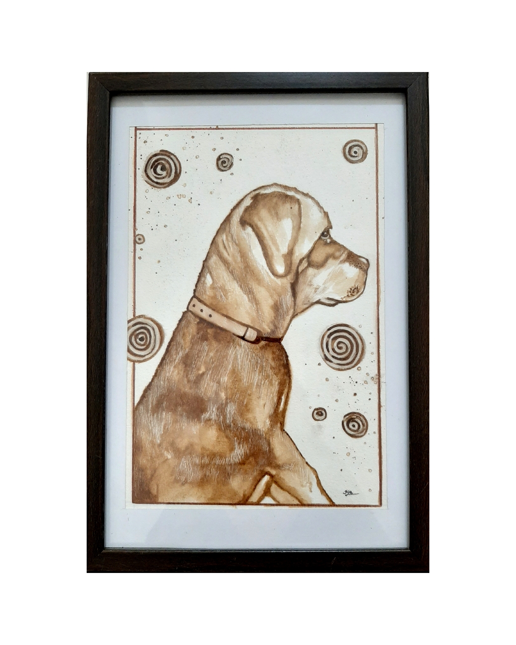 Doggo - Coffee Art by Roselin