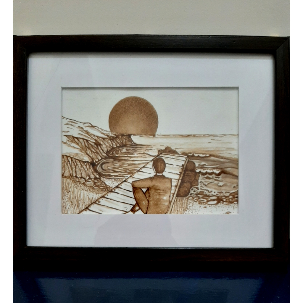 The sunset - Coffee Art By Roselin