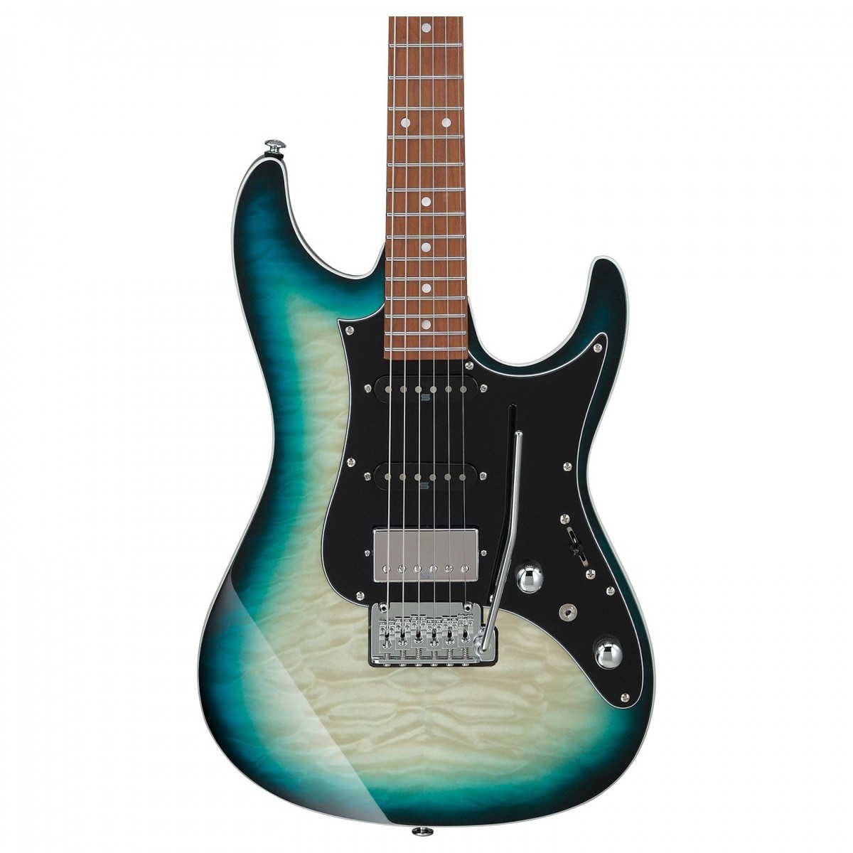 Ibanez AZ24P1QM DOB Premium Electric Guitar Deep Ocean Blonde online in India at johnsmusicin at the lowest price Online price in India