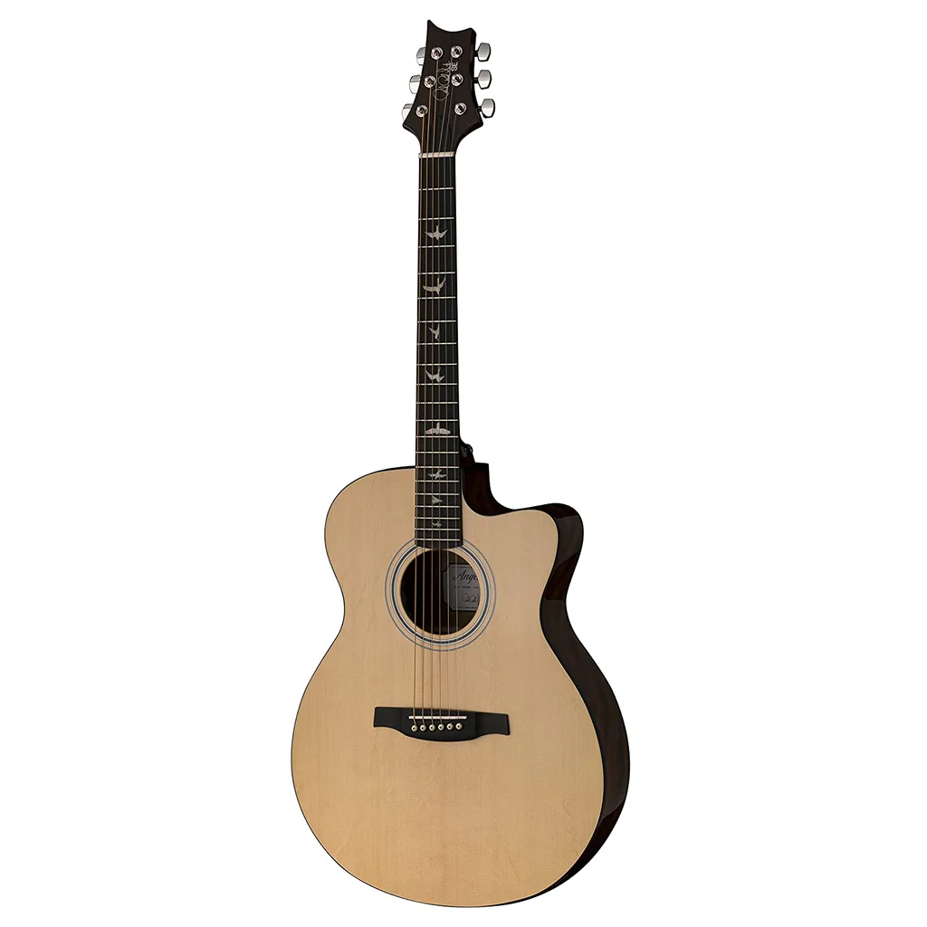 PRS SE AX20E Angelus Cutaway 6 Strings Electro Acoustic Guitar With Gigbag Natural online in India at johnsmusicin at the lowest price Online price in India