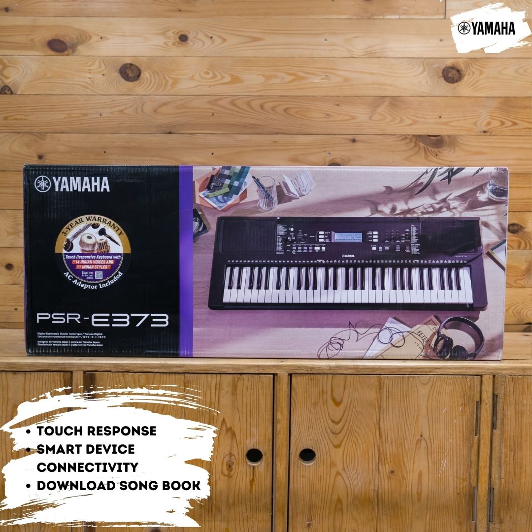 Yamaha PSR-E373 Portable Keyboard With 61 Keys Online Price in India
