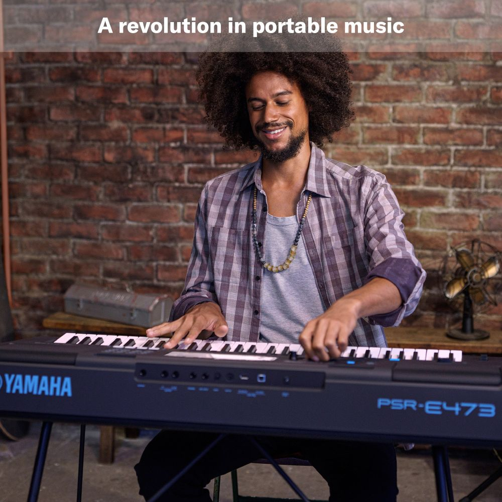 Yamaha PSR-E473 Portable Keyboard With 61 Keys Online price in India