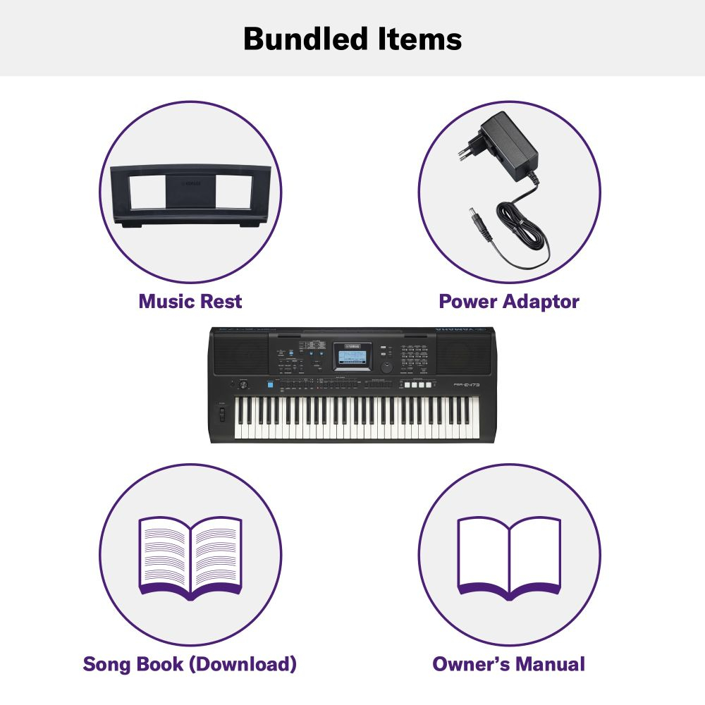 Yamaha PSR-E473 Portable Keyboard With 61 Keys Online price in India