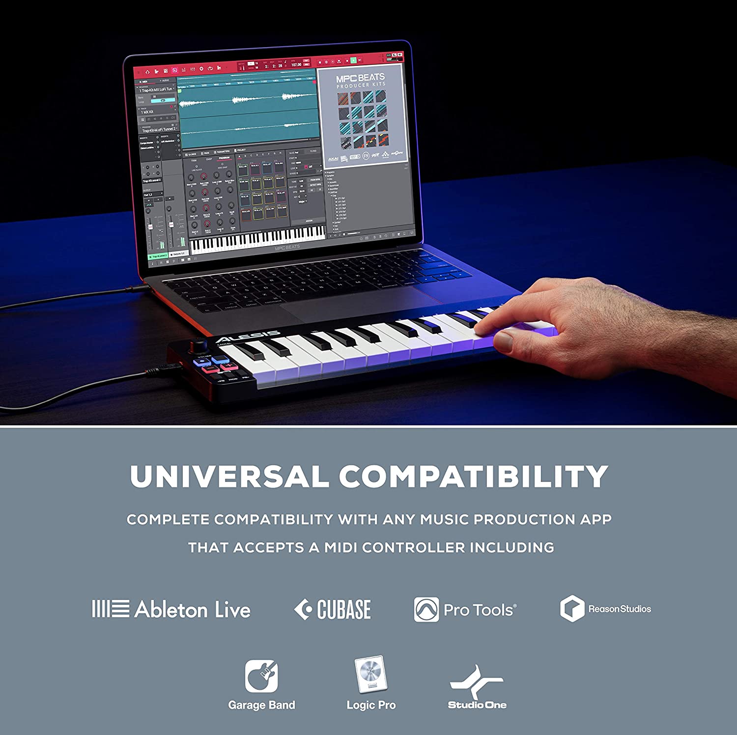 Alesis Qmini Compact 32-Key USBMIDI Keyboard Controller Online price in India