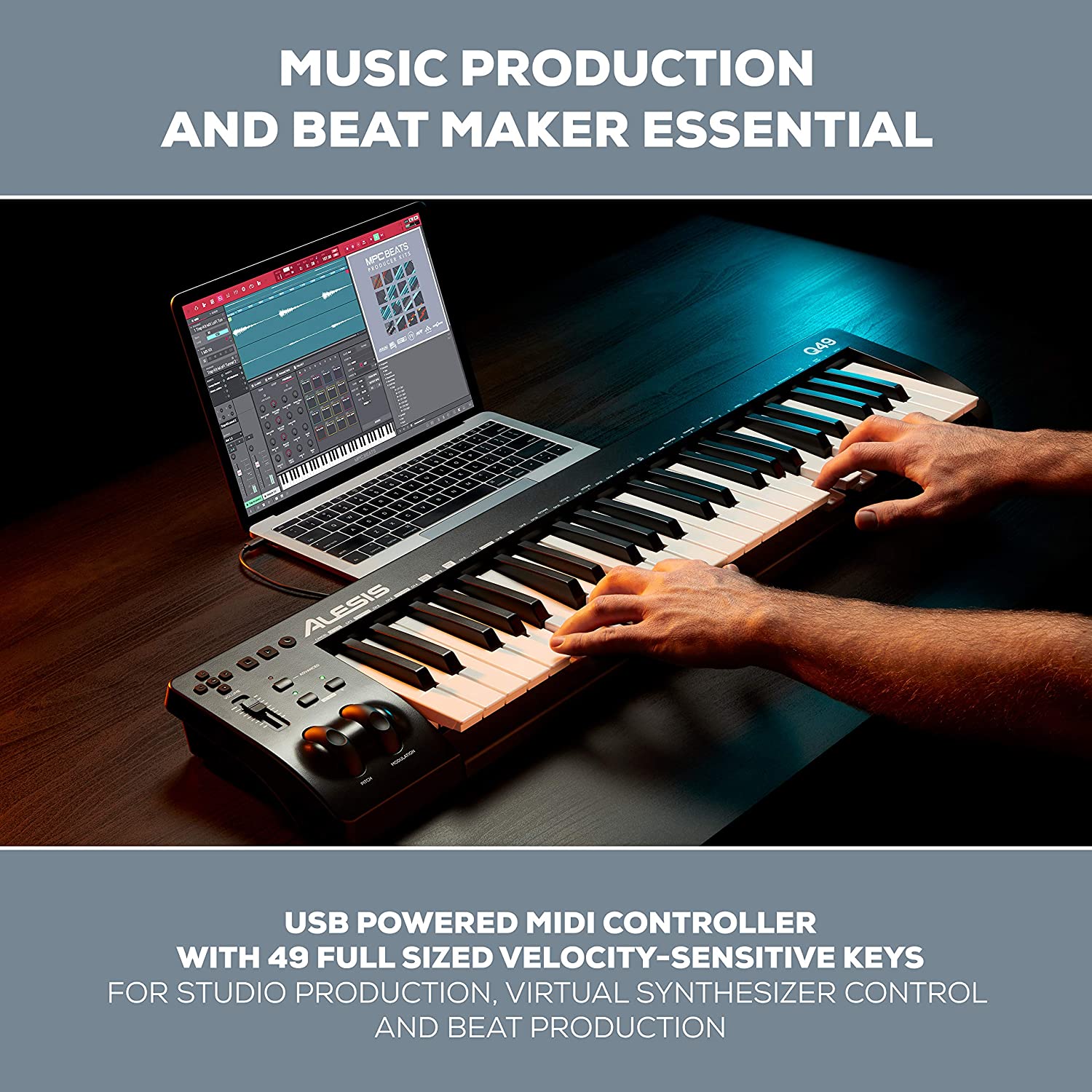 Alesis Q49 MKII 49-Key USBMIDI Keyboard Controller Online price in India