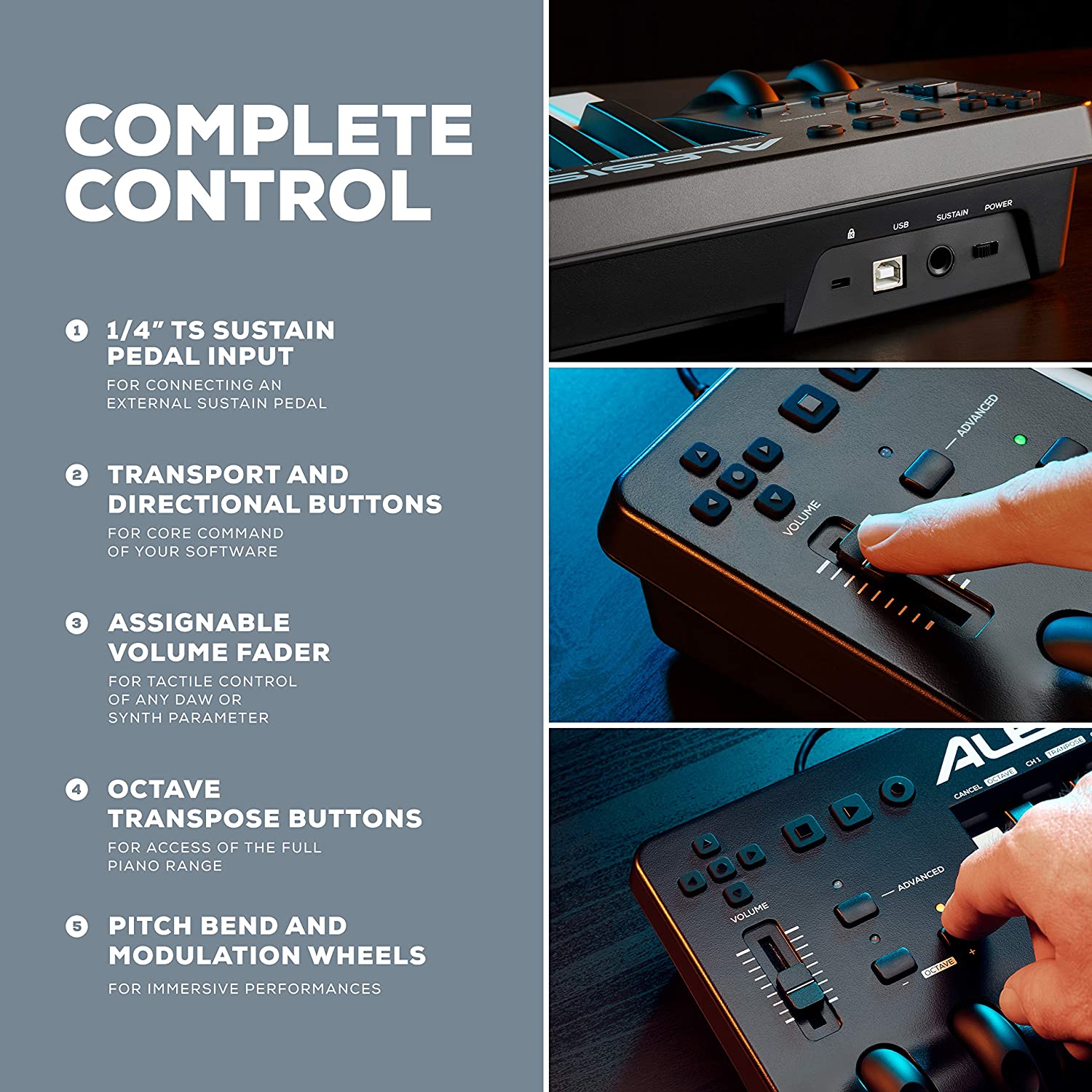 Alesis Q49 MKII 49-Key USBMIDI Keyboard Controller Online price in India