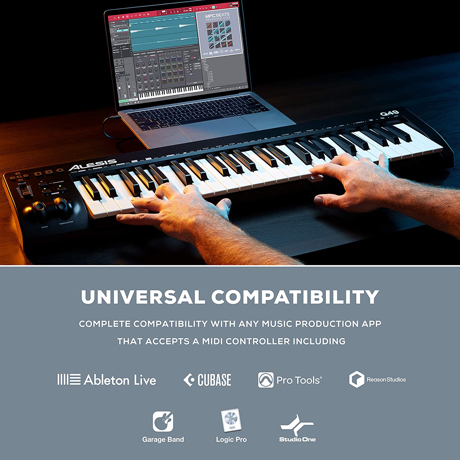 Alesis Q49 MKII 49-Key USBMIDI Keyboard Controller Online price in India