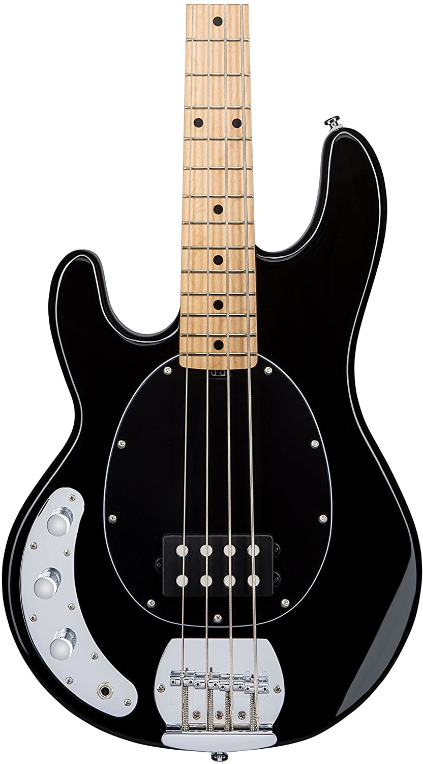 Sterling by Music Man StingRay Ray4 Bass Guitar Black Left-Handed