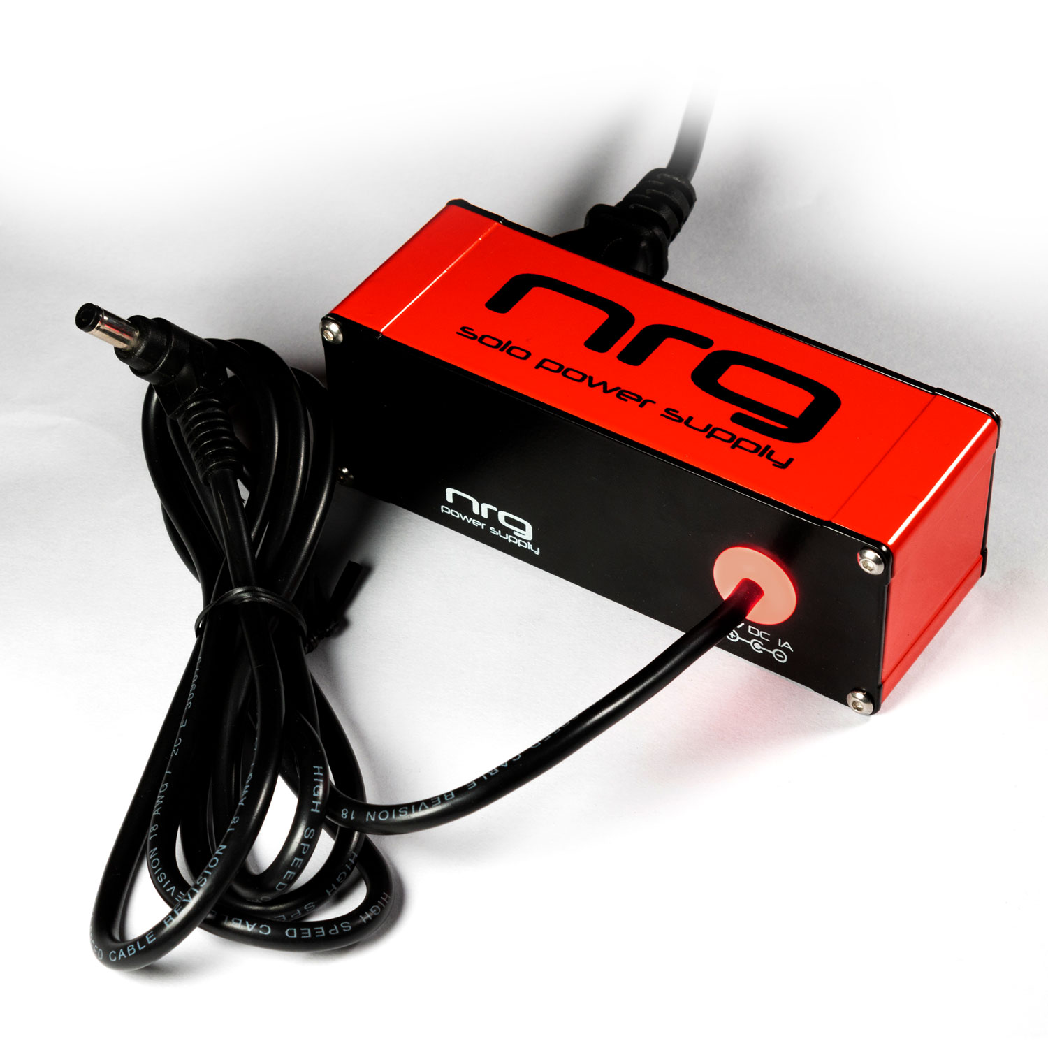 NRG Solo Power Supply 9volts 1amp Center -ve Brick Red
