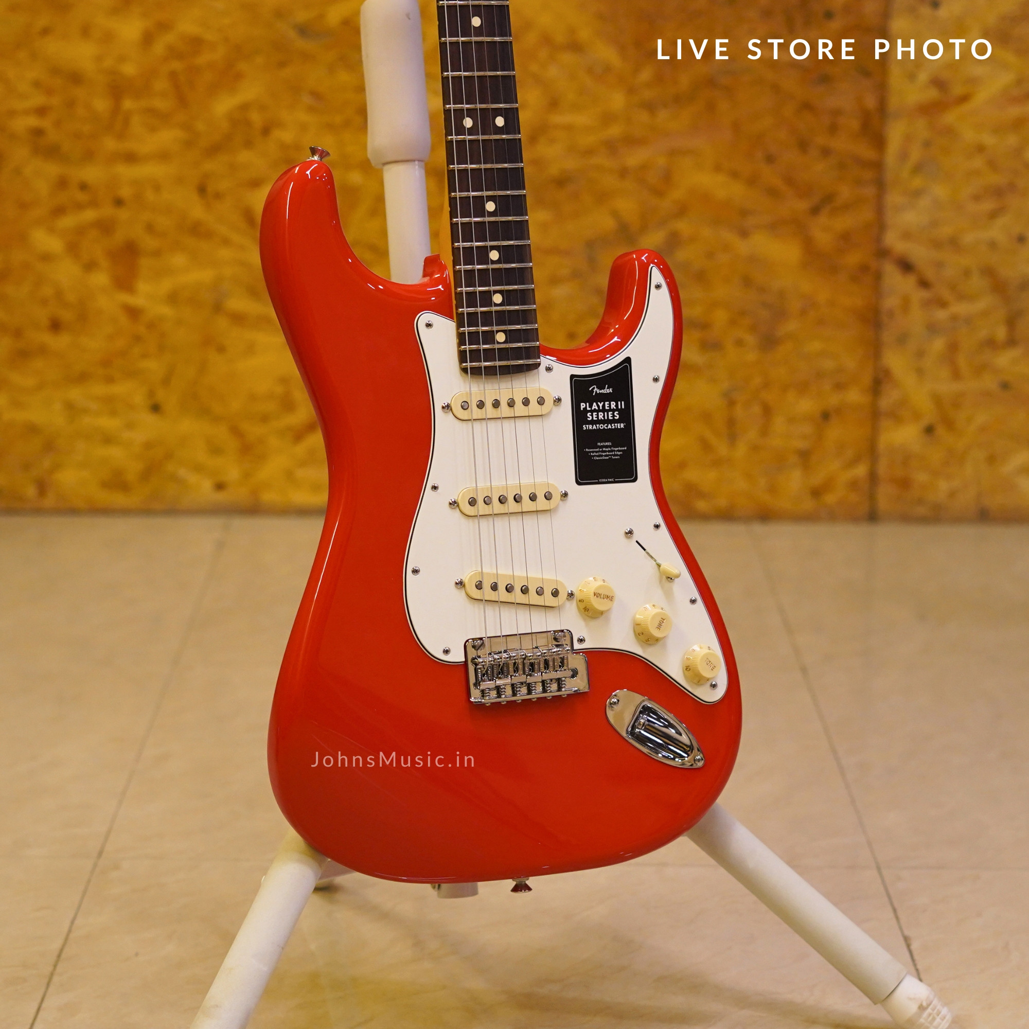 Fender Player II Stratocaster 6 String Electric Guitar Rosewood online in India at johnsmusicin at the lowest price Online price in India