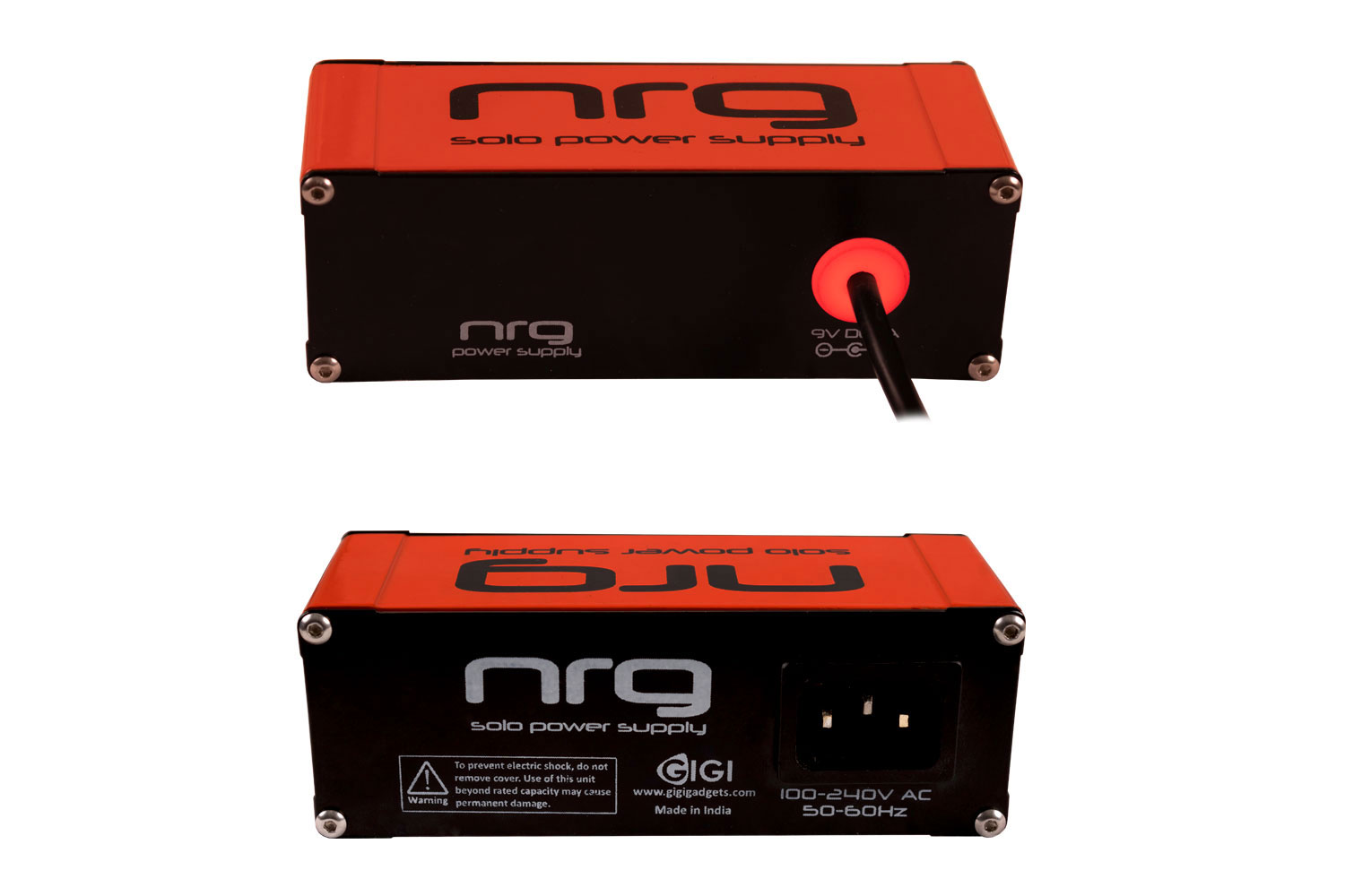 NRG Solo Power Supply 9volts 1amp Center ve Brick Red