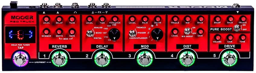 MOOER Red Truck Combined Effects Pedal