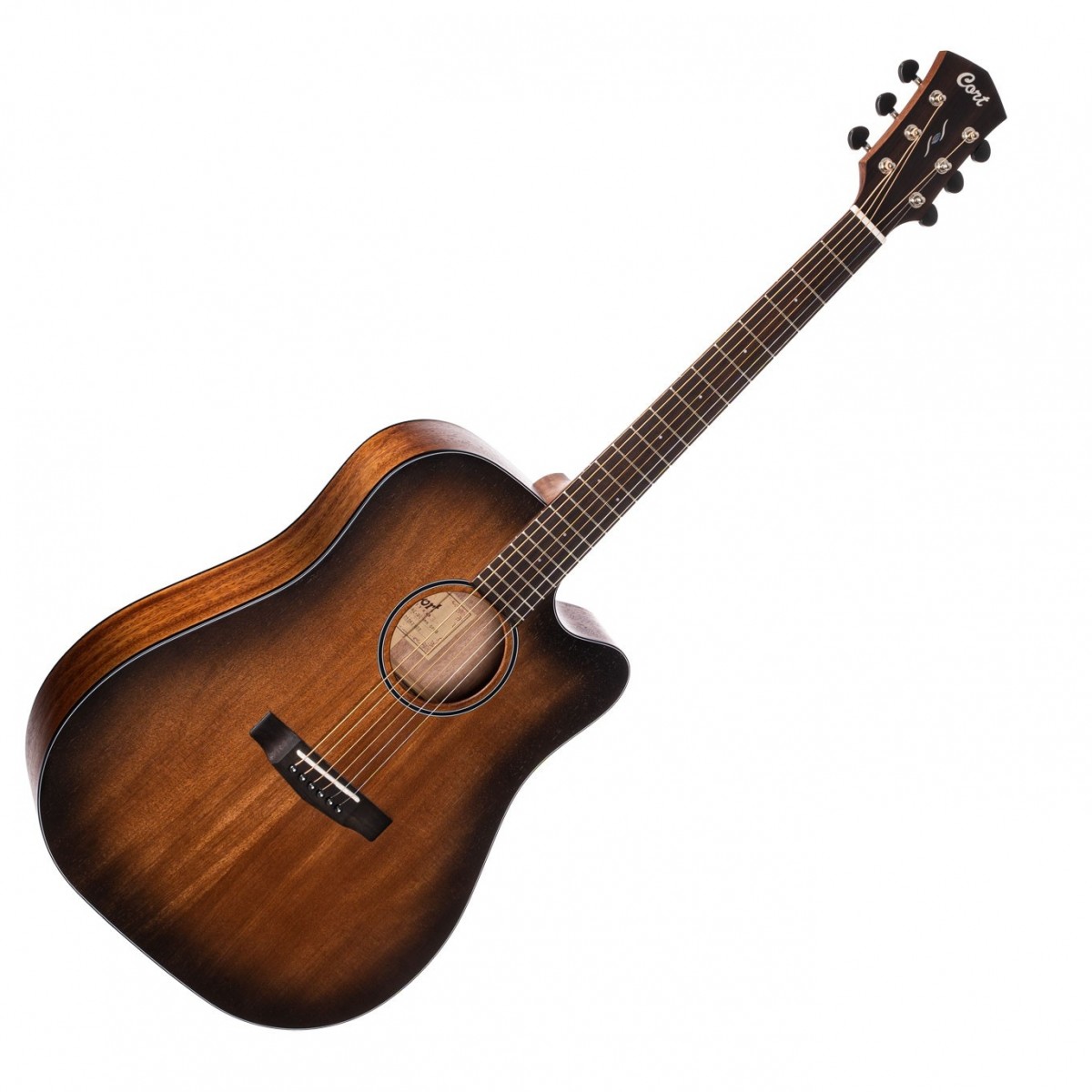 Cort Core DC All Mahogany Open Pore Electro Acoustic Guitar Online Price in India