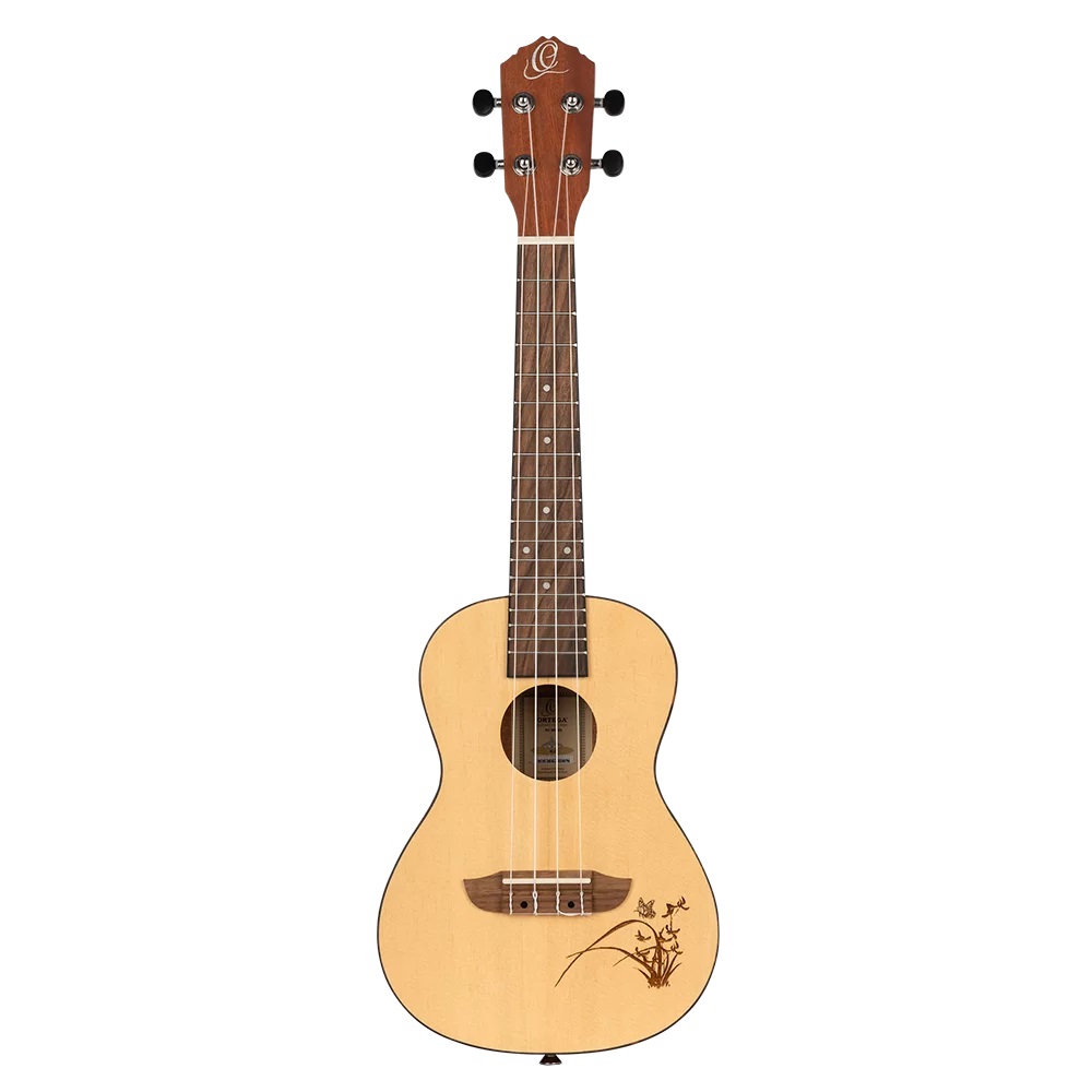 Ortega Bonfire Series Concert Size Ukulele Natural - RU5