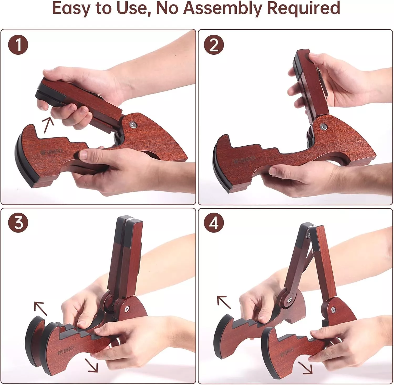 Wingo SK-80 Folding Wooden Guitar Stand online in India at johnsmusicin at the lowest price Online price in India