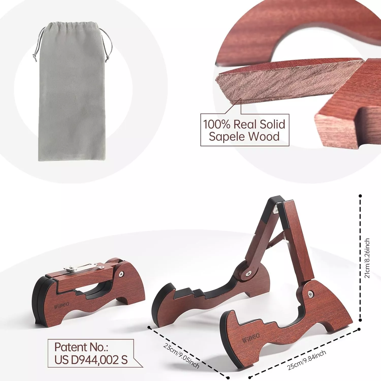 Wingo SK-80 Folding Wooden Guitar Stand online in India at johnsmusicin at the lowest price Online price in India