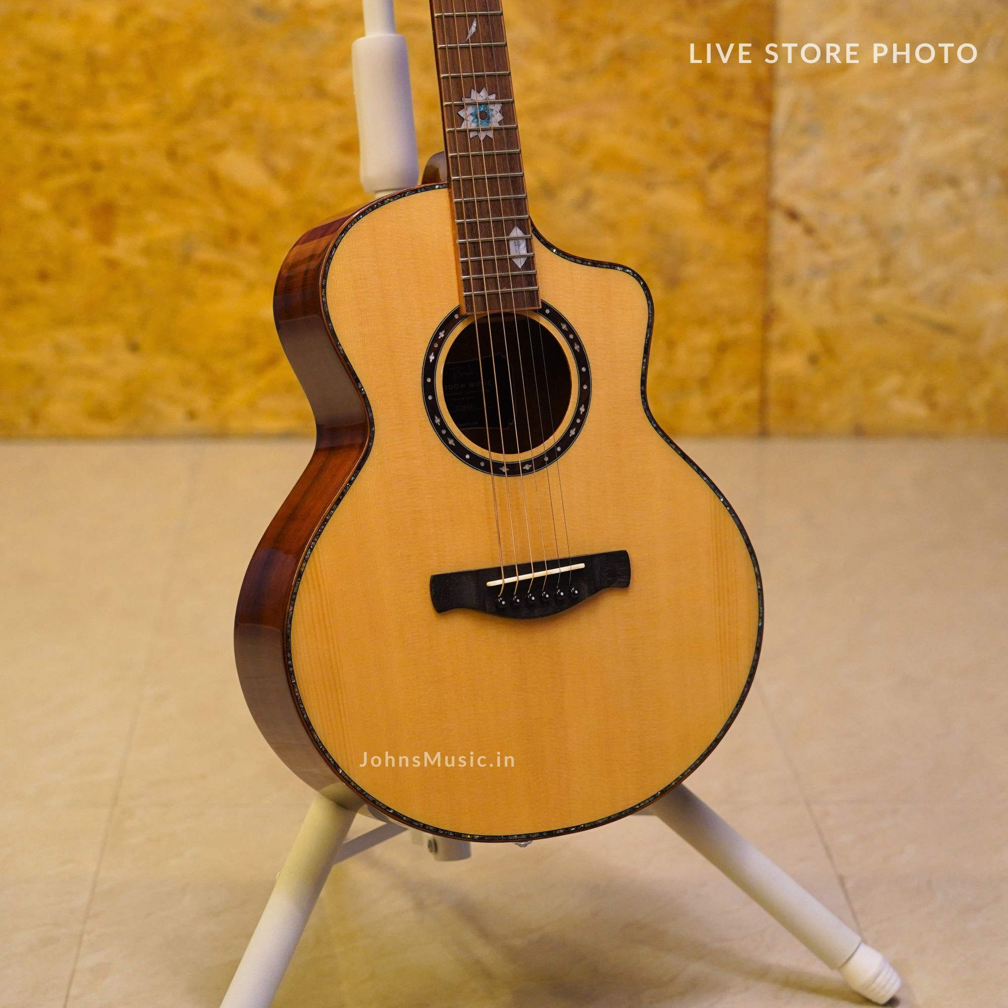 strydom solid top travel size guitar under 15k in india