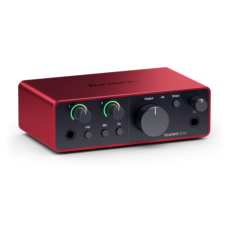 Focusrite Scarlett SOLO USB Audio Interface online in India at johnsmusicin at the lowest price Online price in India