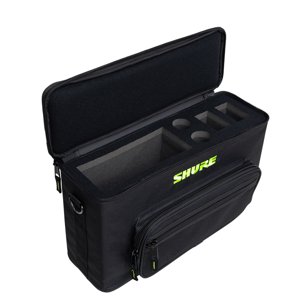 Shure SH-WRLSSCARRYBAG-2 Padded Carrying Bag that Holds Up to 2 Wireless Microphone Systems online in India at johnsmusicin at the lowest price Online price in India