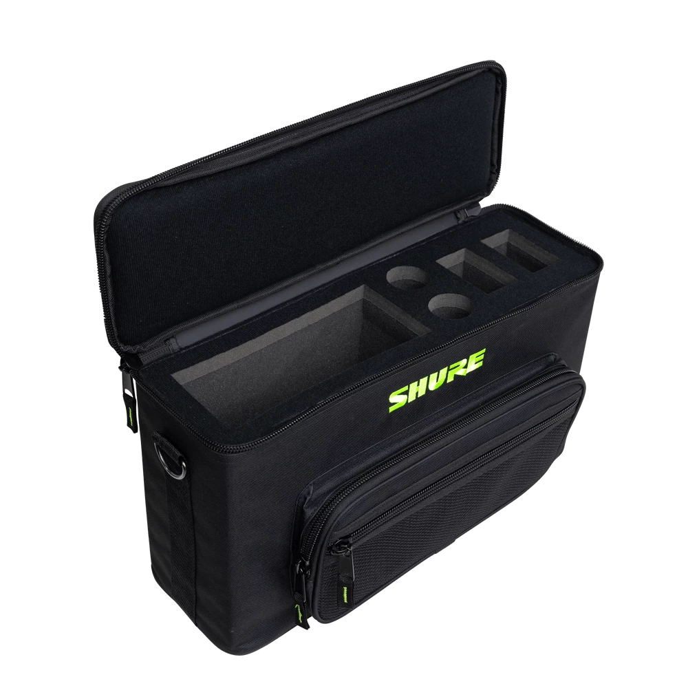Image of Shure SH-WRLSSCARRYBAG-2 Padded Carrying Bag that Holds Up to 2 Wireless Microphone Systems