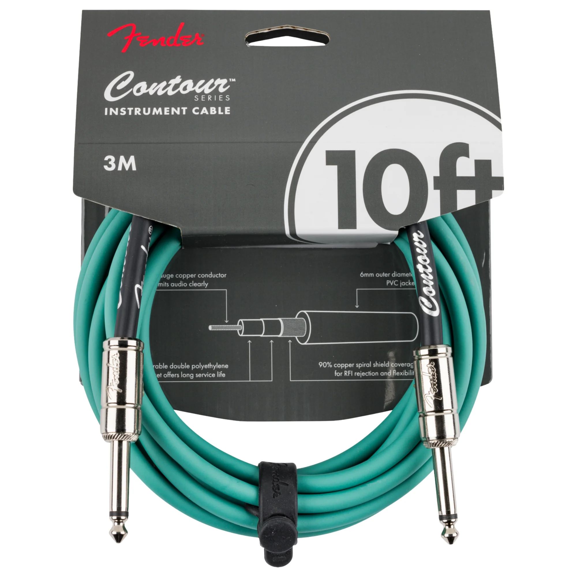Fender Contour Instrument Cable 10 feet online in India at johnsmusicin at the lowest price Online price in India