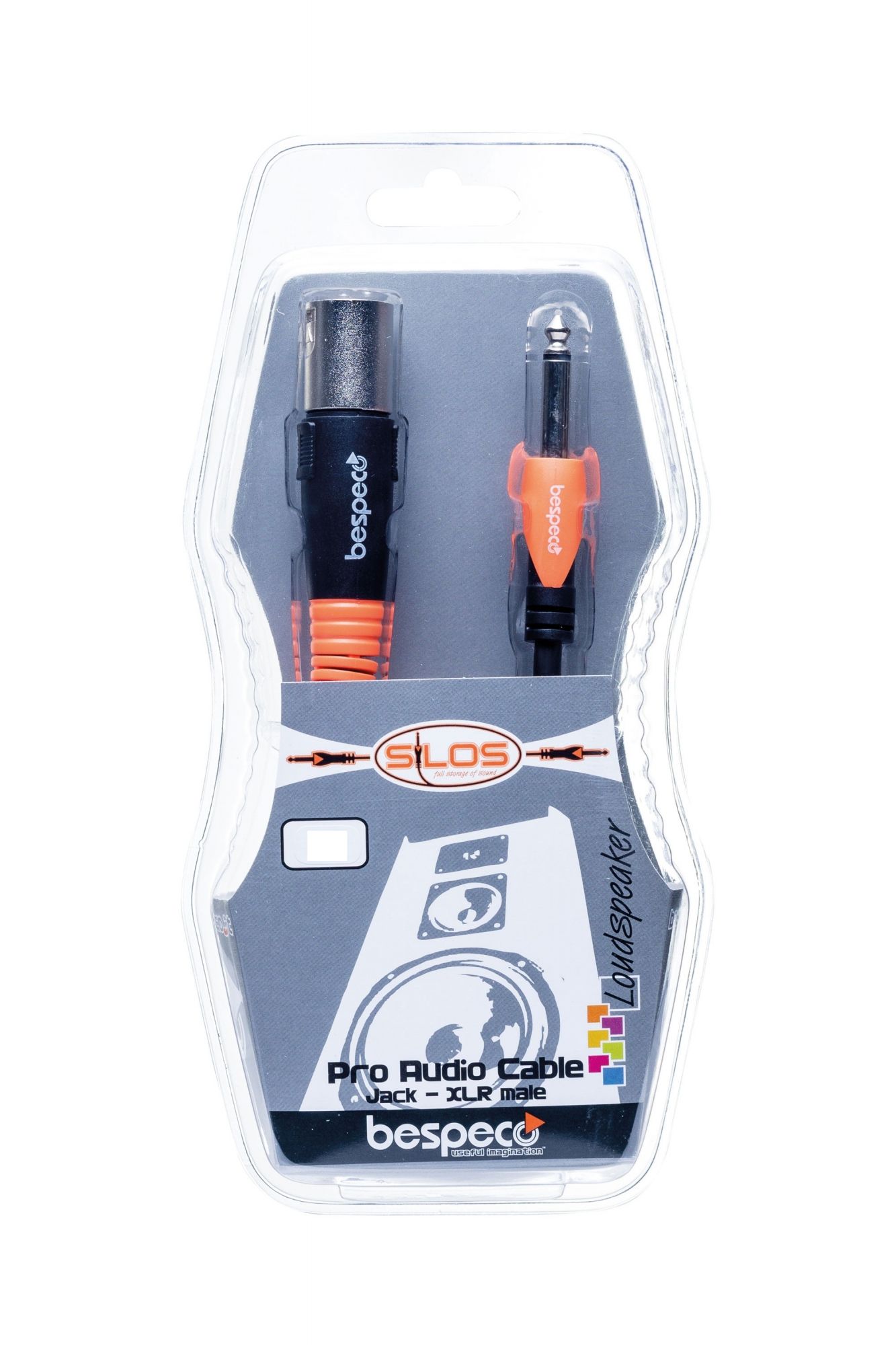 Bespeco SLJM600 Jack Mono To XLR 3 Pole Male - 6 Metres