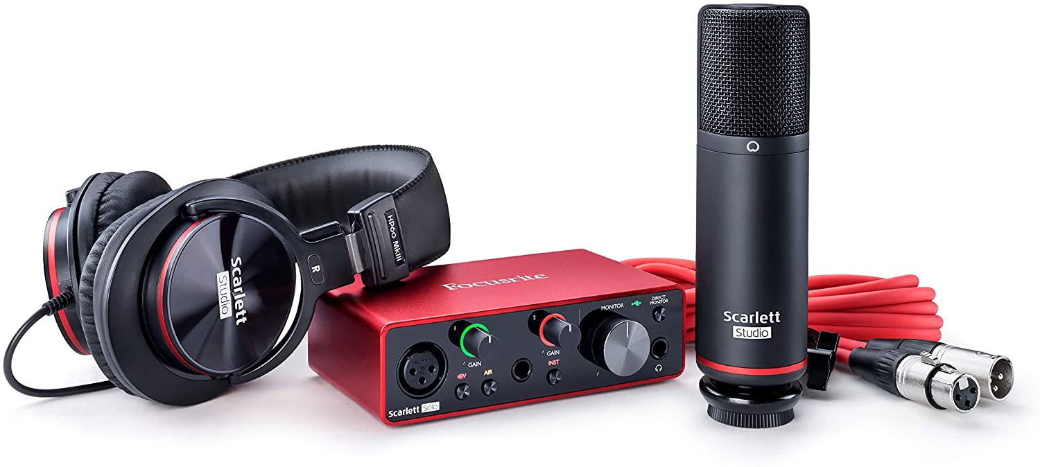 Focusrite Scarlett Solo Studio Audio Interface Pack - 3rd Gen
