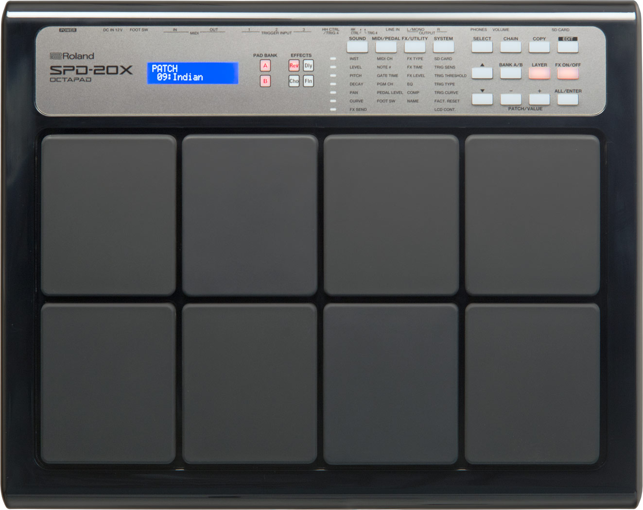 roland spd20x black octapad