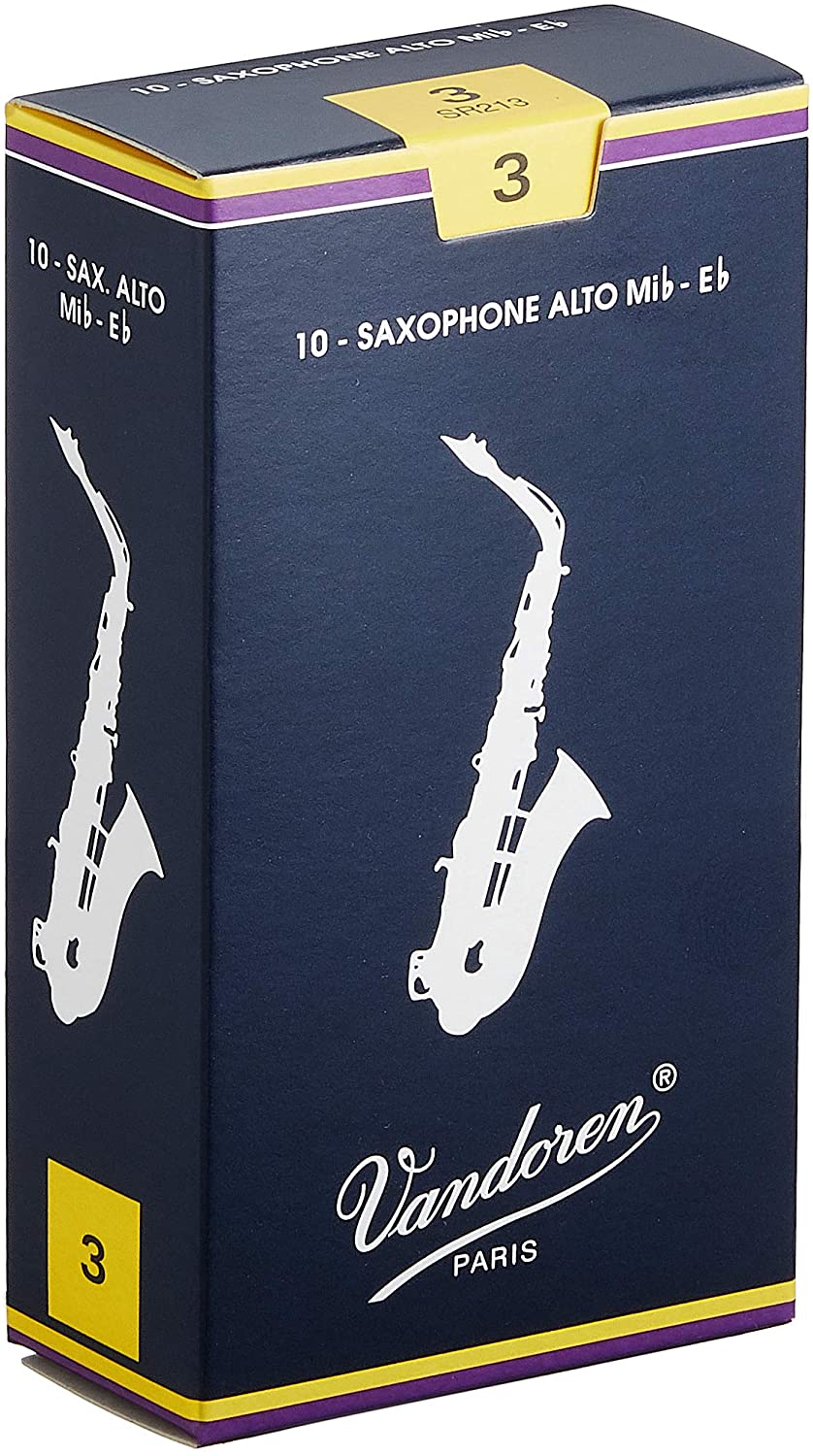 Vandoren SR213 Alto Sax Traditional Reeds - Box of 10