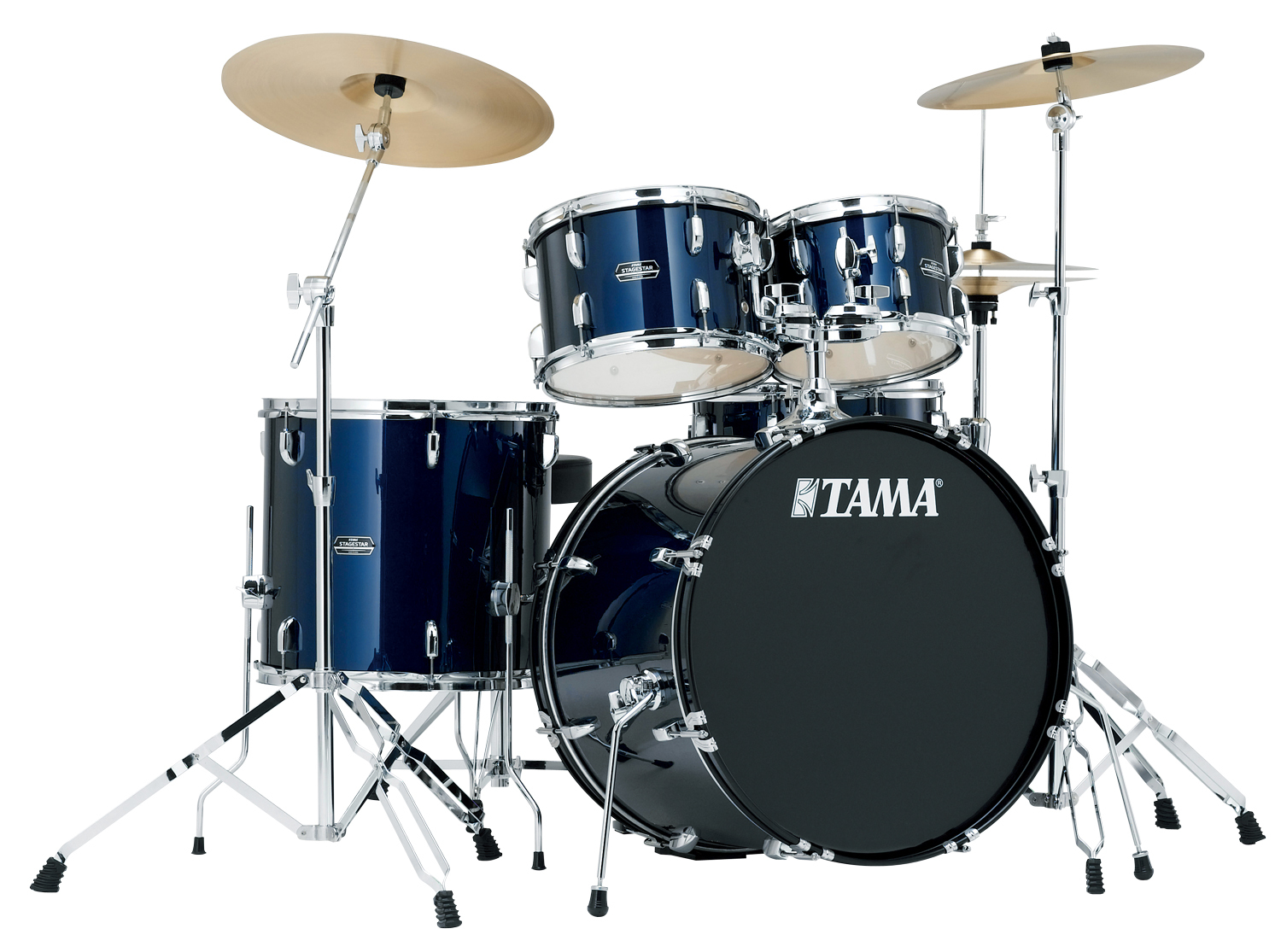 Tama Stagestar 5-Piece Acoustic Drum Kit with 22-Inch Bass Drum and FREE Pluto Alloy Cymbals