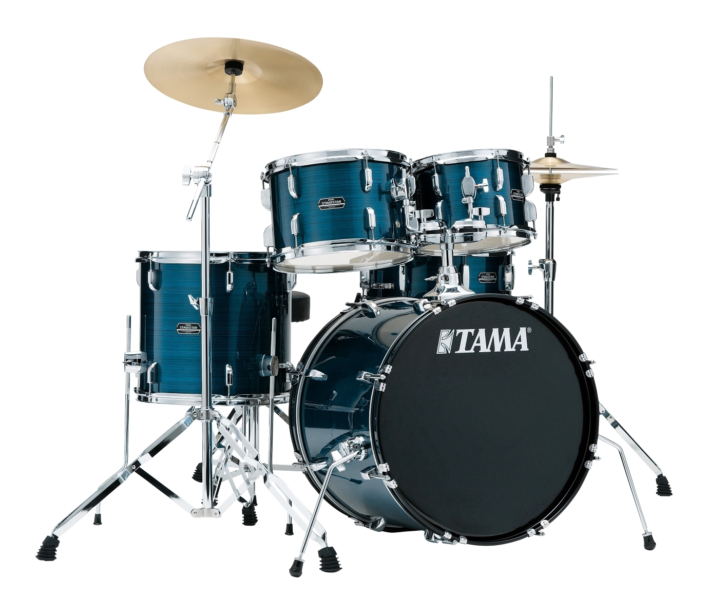Tama Stagestar 5-Piece Acoustic Drum Kit with 22-Inch Bass Drum and FREE Pluto Alloy Cymbals