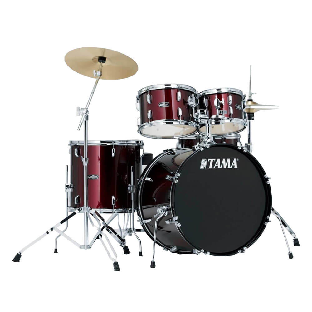 Tama Stagestar 5-Piece Acoustic Drum Kit with 22-Inch Bass Drum and FREE Pluto Alloy Cymbals