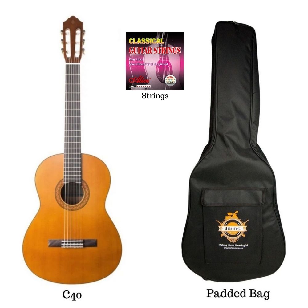 Buy yamaha C40 classical guitar online price in India