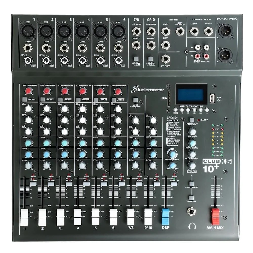 Studiomaster CLUB XS10 10 Channel Analog Mixer Online Price in India