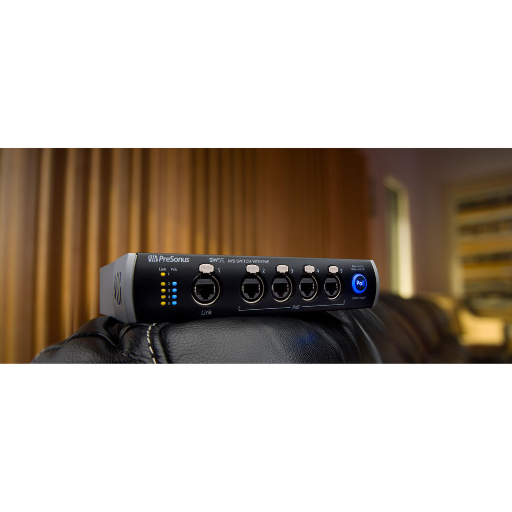 PreSonus SW5E 5-Port AVB Switch with PoE Online price in India