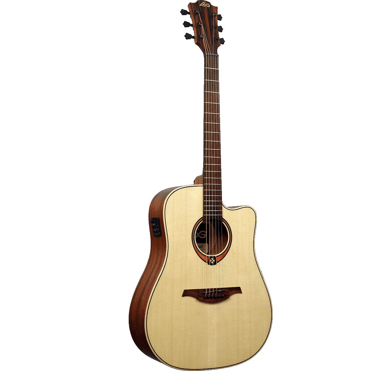 Lag Tramontane T88DCE Dreadnought Cutaway Acoustic Electric Guitar Online price in India