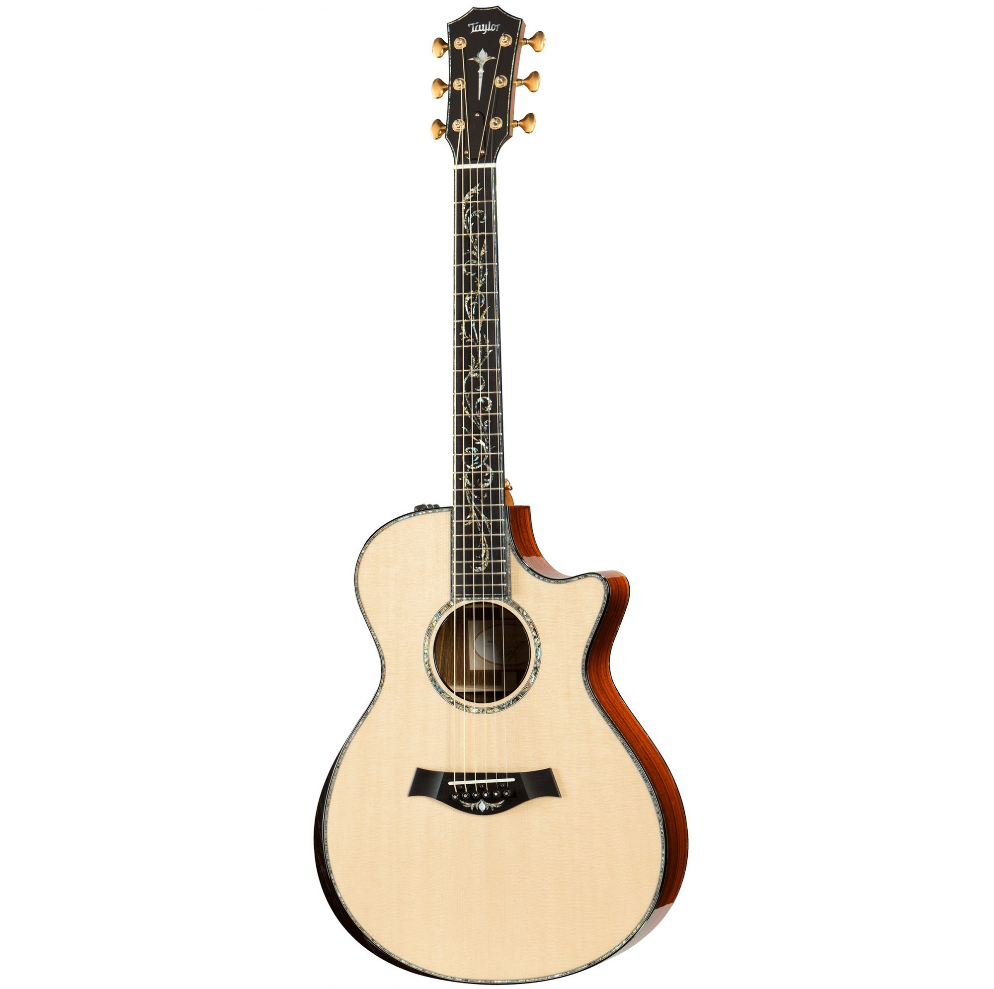 Taylor PS12ce Presentation Series CocoboloSpruce Grand Concert Acoustic-Electric Guitar