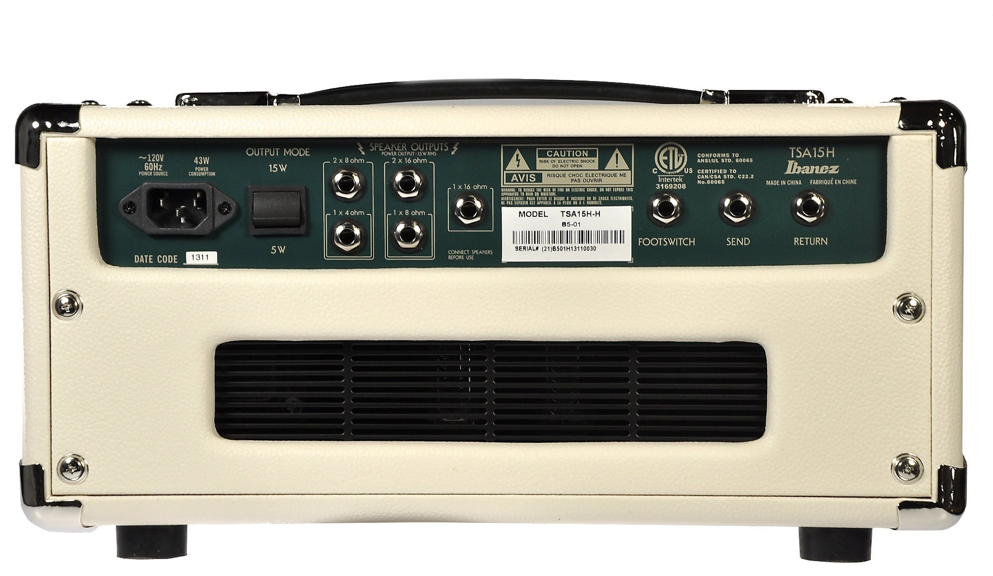 Ibanez TSA15H Tube Screamer Series Amp Head