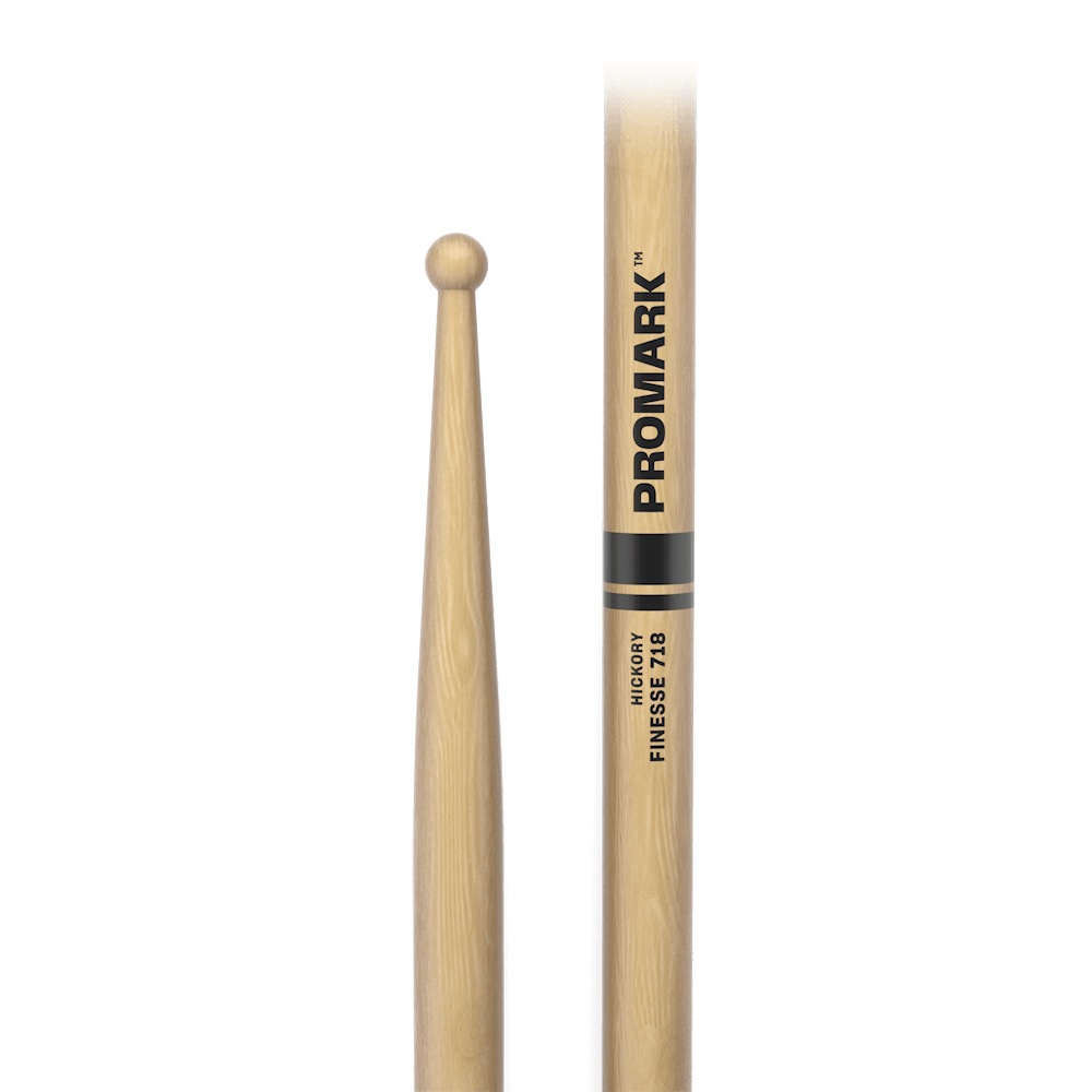 Promark TX718W Hickory 718 Acid Jazz Wood Tip Drumstick online in India at johnsmusicin at the lowest price Online price in India