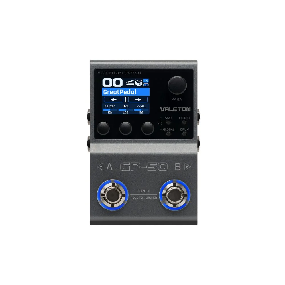Valeton Gp-50 Multi-Effects Processor SnapTone IR Loader online in India at johnsmusicin at the lowest price Online price in India