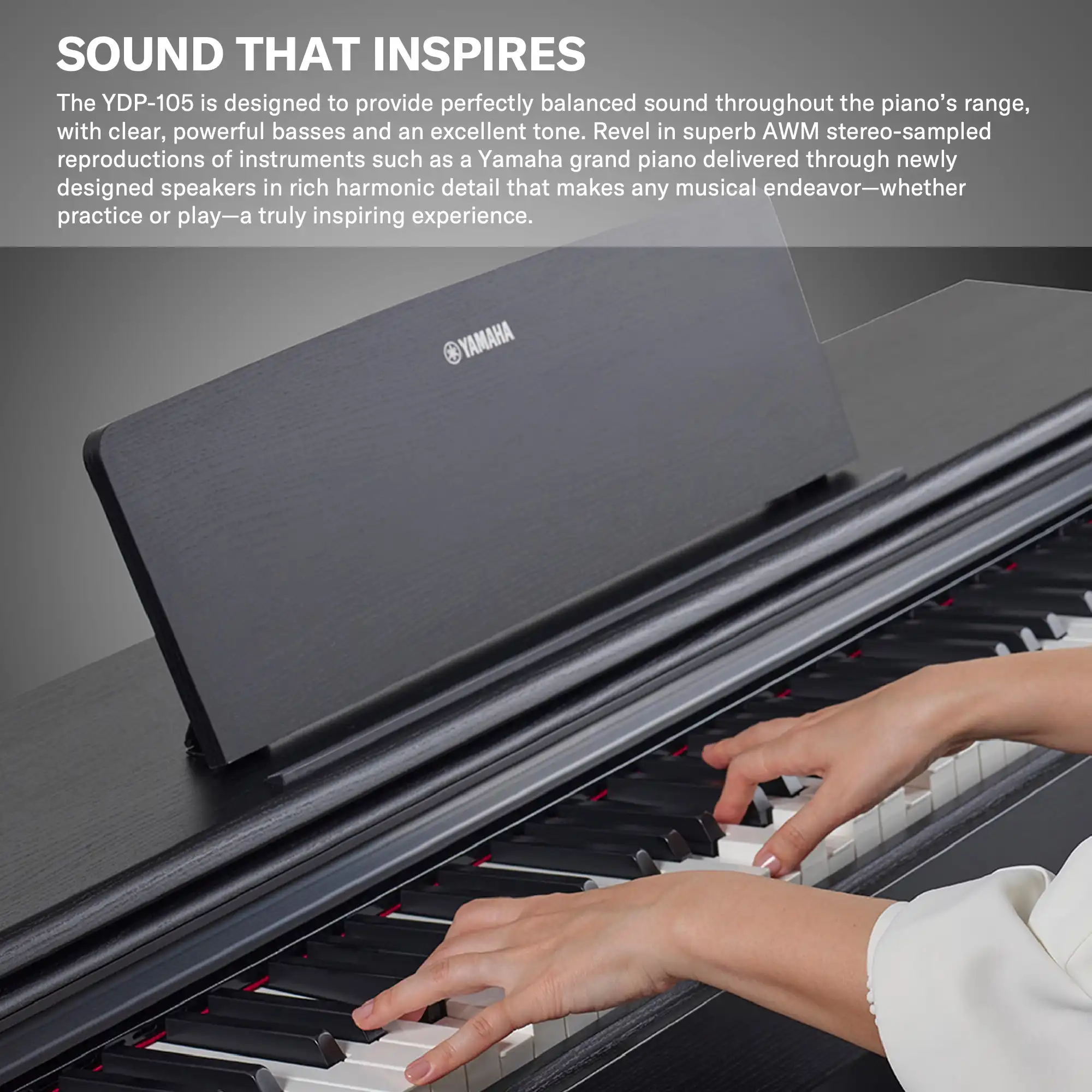 Yamaha YDP-105 Arius Digital Piano online in India at johnsmusicin at the lowest price Online price in India