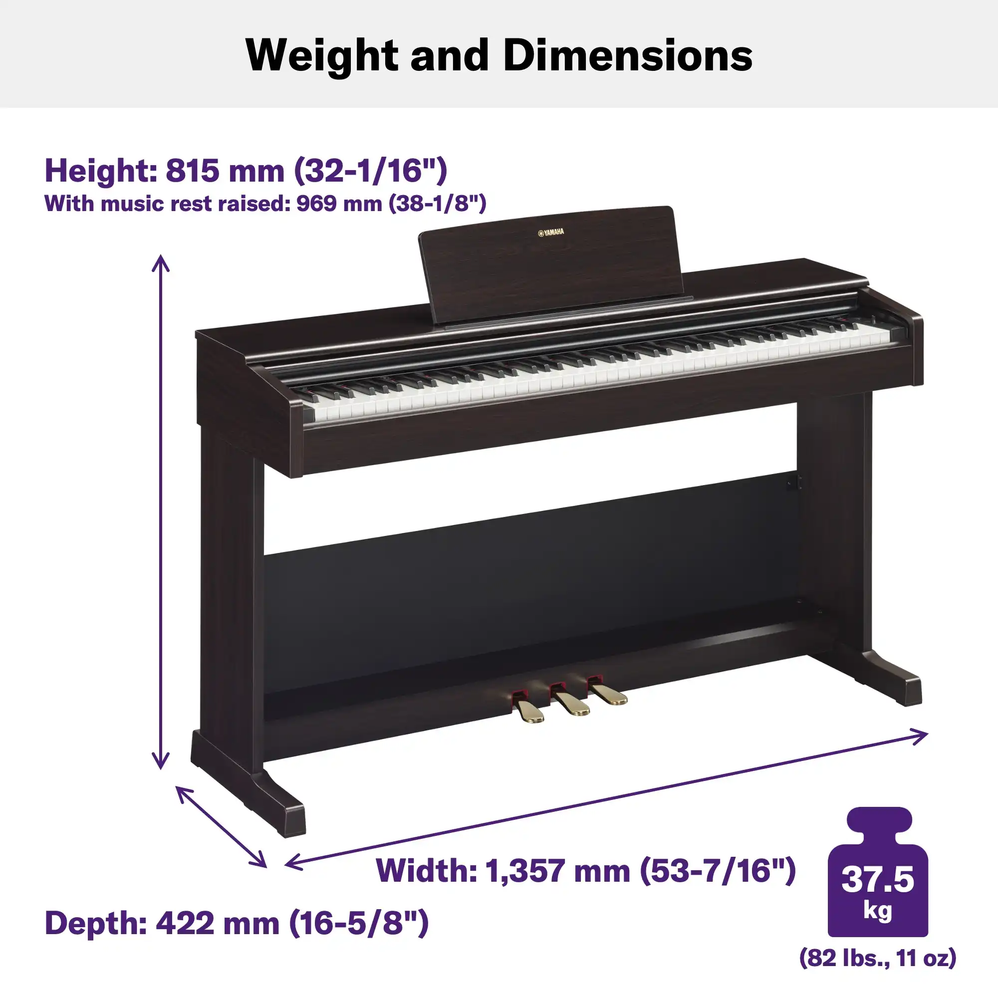 Yamaha YDP-105 Arius Digital Piano online in India at johnsmusicin at the lowest price Online price in India