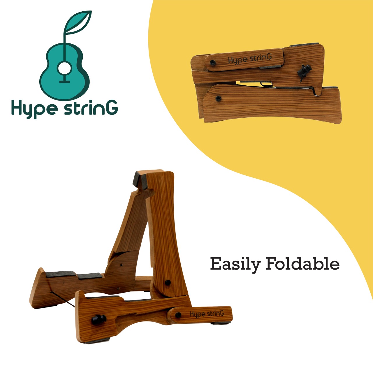 Hype String Guitar Floor Stand Full Foldable and Portable Online price in India
