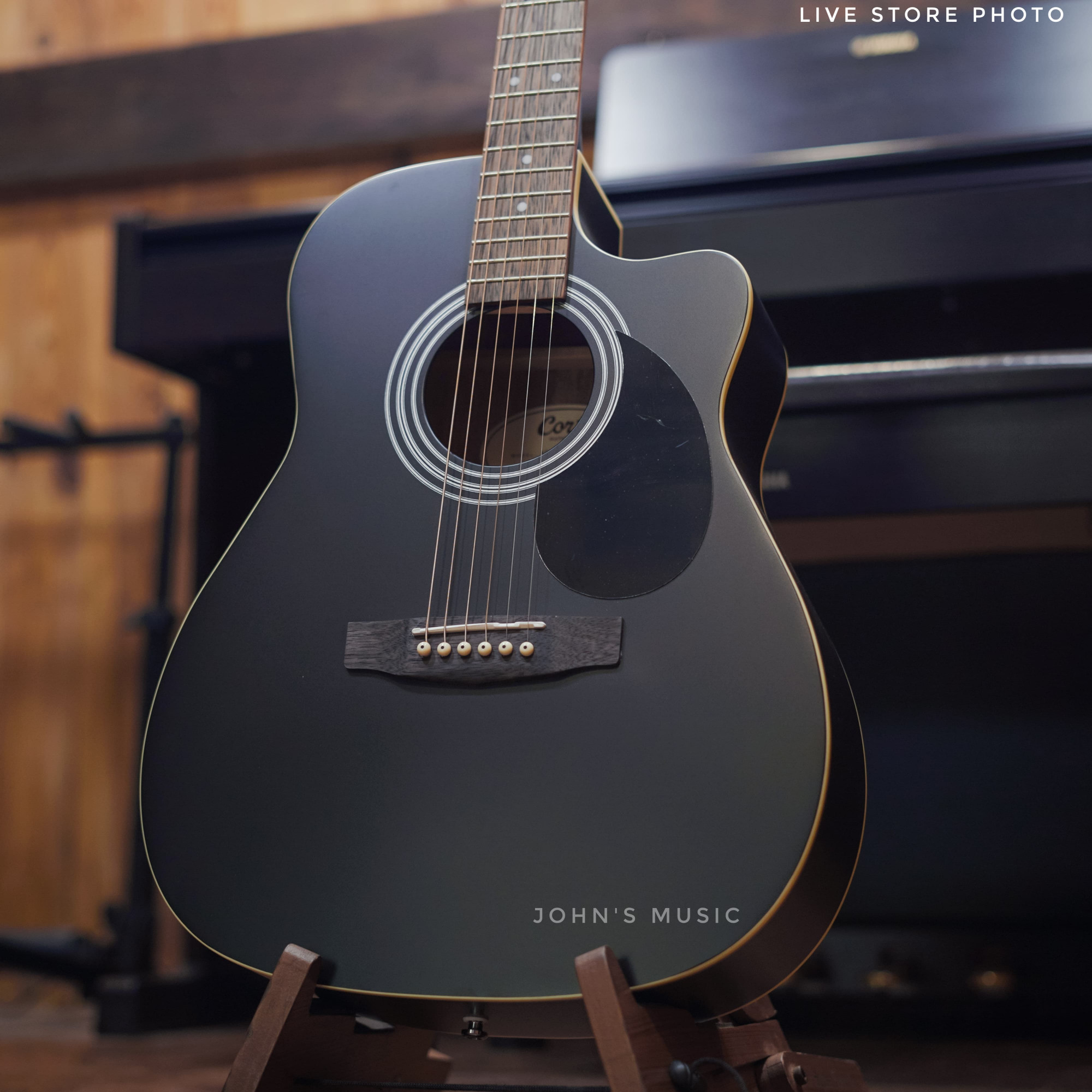 Cort AF500C Standard Series Open Pore Cutaway Acoustic Guitar Online price in India