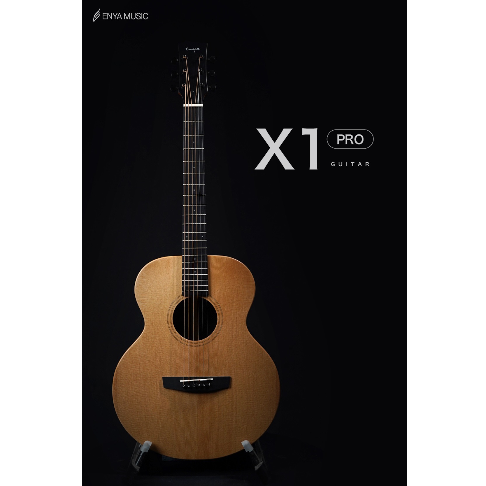 Enya EM-X1 PRO SP1 EQ 36TransAcoustic Guitar Natural Matt Finish online in India at johnsmusicin at the lowest price Online price in India
