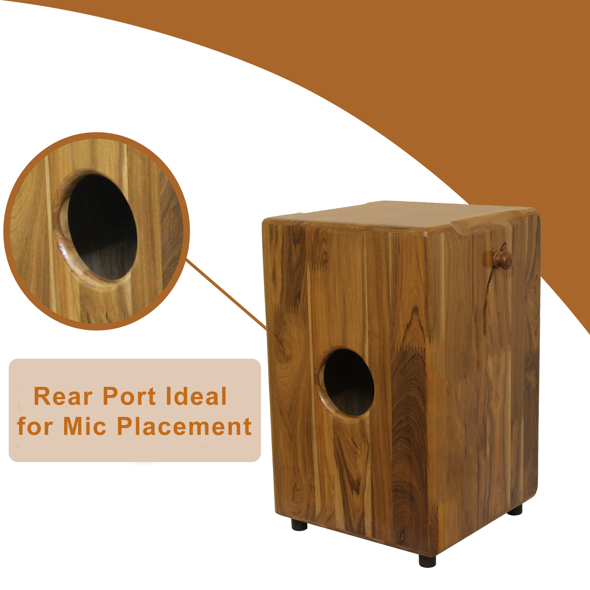 Hype String Cajon Solid Wood Adjustable Snare CT700AS Online price in India